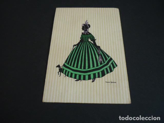 Postales: MUJER ELEGANTE POSTAL ILUSTRADA - Foto 1