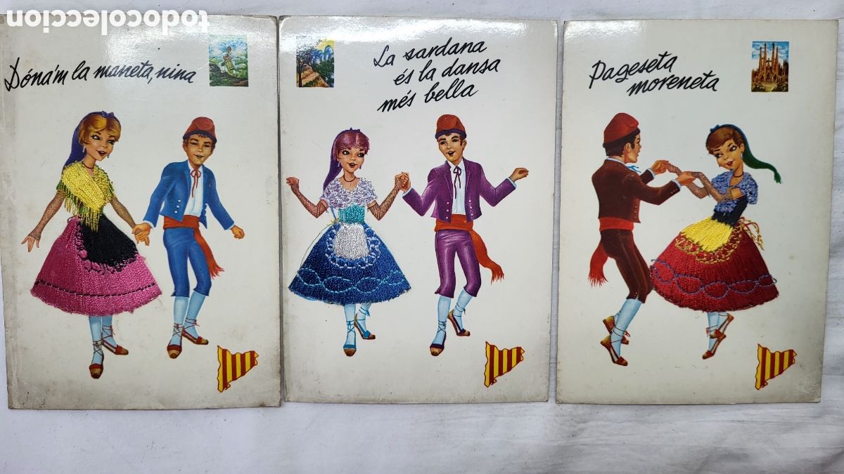 Postais: Postales Bordados Sardanas Catalunya