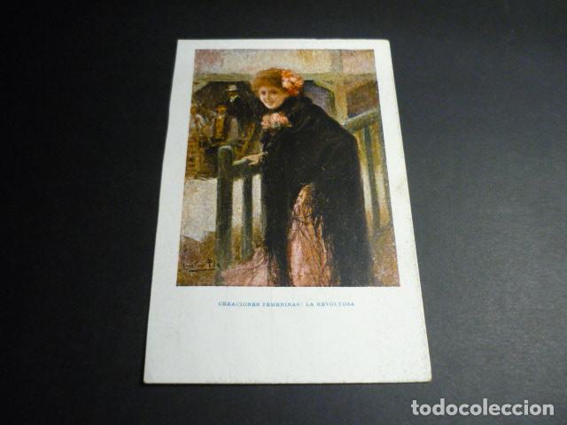 Cartoline: POSTAL COLECCION BLANCO Y NEGRO CREACIONES FEMENINAS REVERSO SIN DIVIDIR LA REVOLTOSA