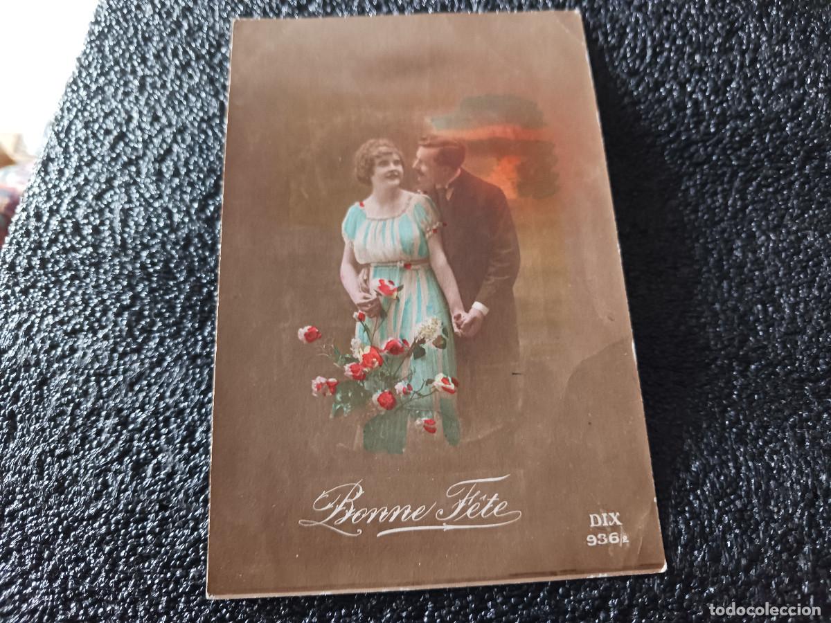 Postais: bonne fete, dix 936/2, circulada 1919