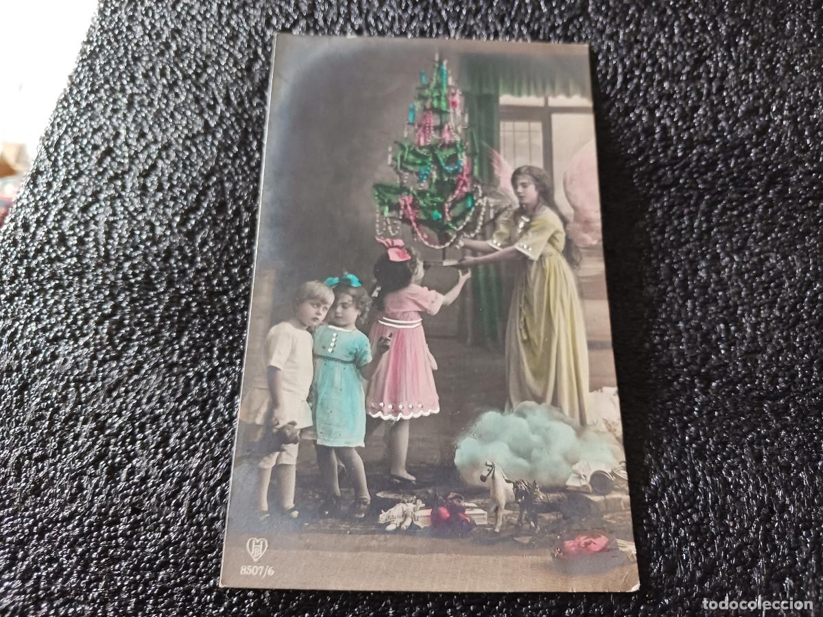 Postais: ni&ntilde;os montando arbol de navidad, hb 8507/6