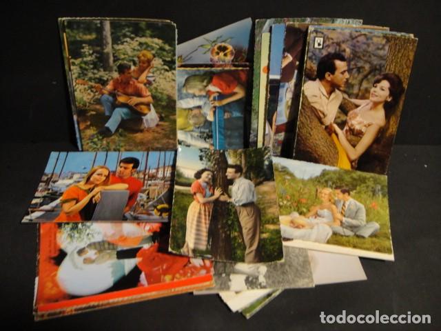 Cartoline: postales galantes - lote de 44 postales