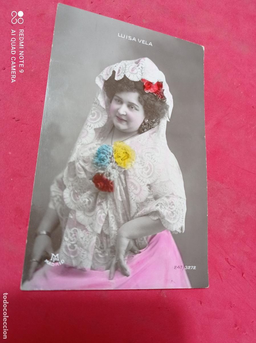 Cartoline: POSTAL CUPLETISTA LUISA VELA. ESCRITA.