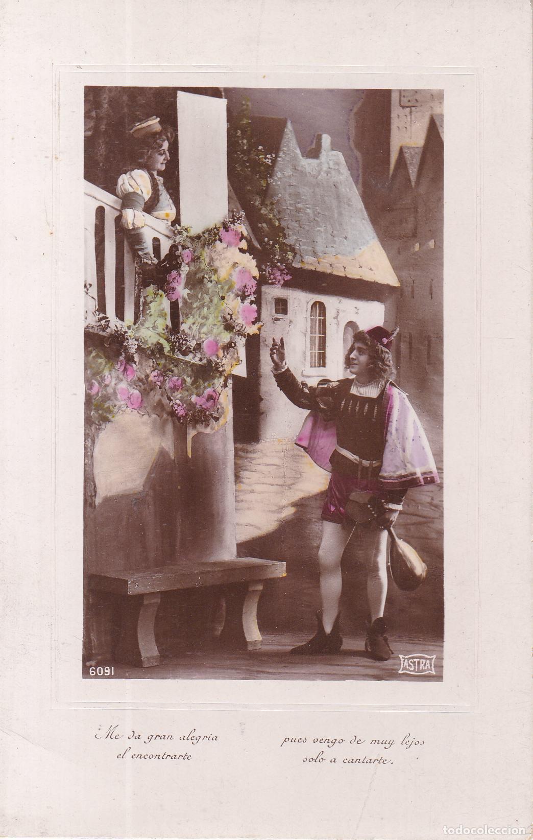 Cartoline: ANTIGUA POSTAL ROMANTICA, ENAMORADOS - ASTRA 9061 - S/C