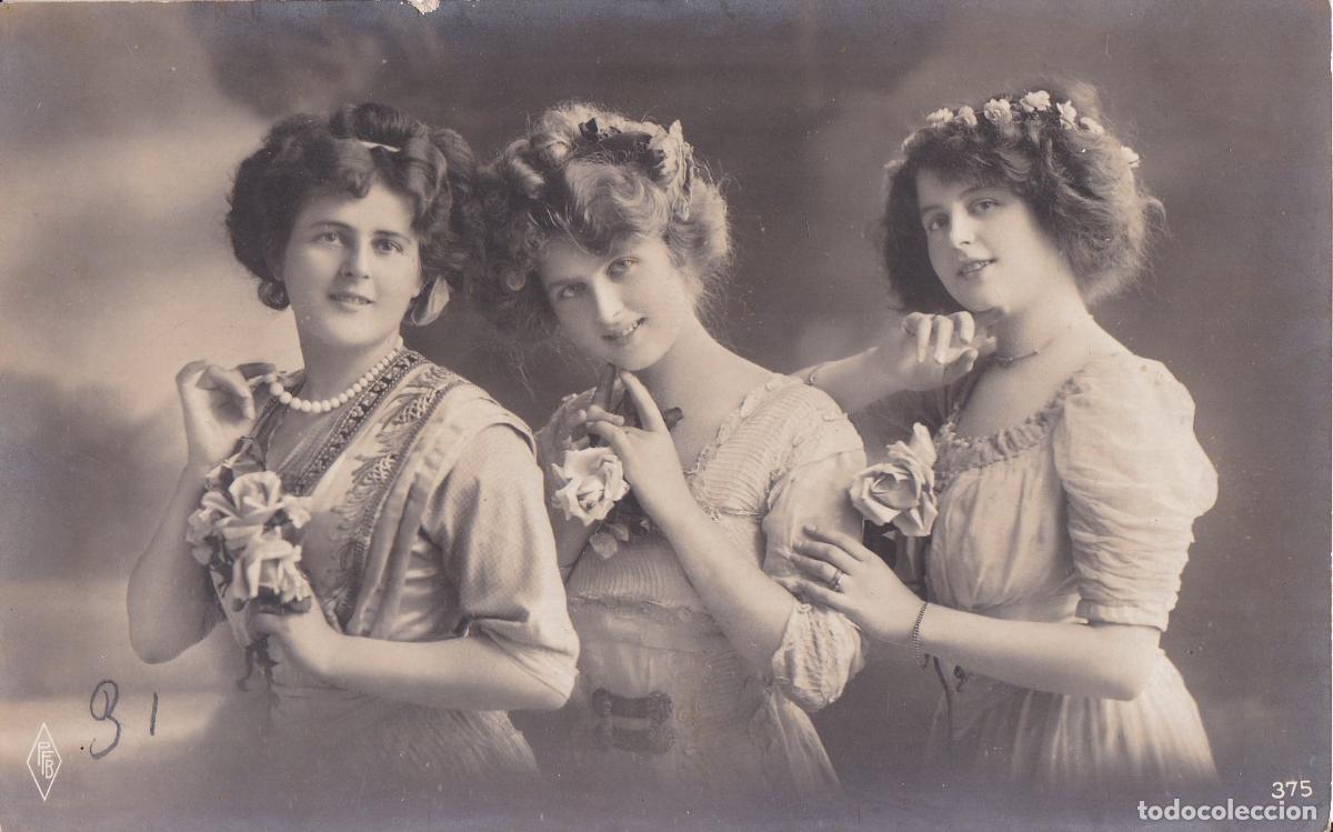 Cartoline: ANTIGUA POSTAL ROMANTICA, MUJERES - ED.PFB N&ordm;375 - ESCRITA