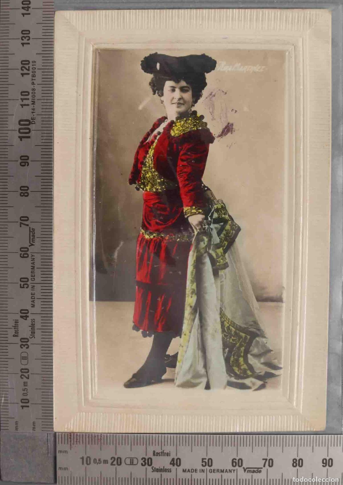 Postkarten: POSTAL. cupletista artista vestida de torera. Pura Mart&iacute;nez