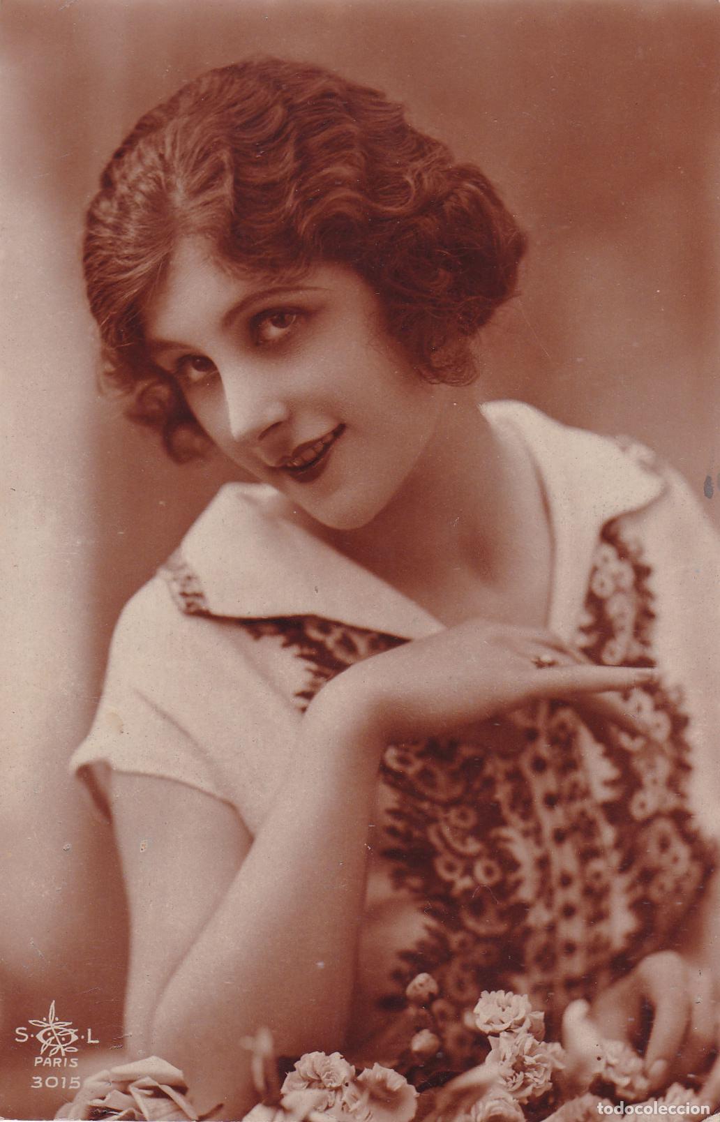 Postais: ANTIGUA POSTAL ROMANTICA, MUCHACHA - SOL PARIS 3015 - ESCRITA 1930
