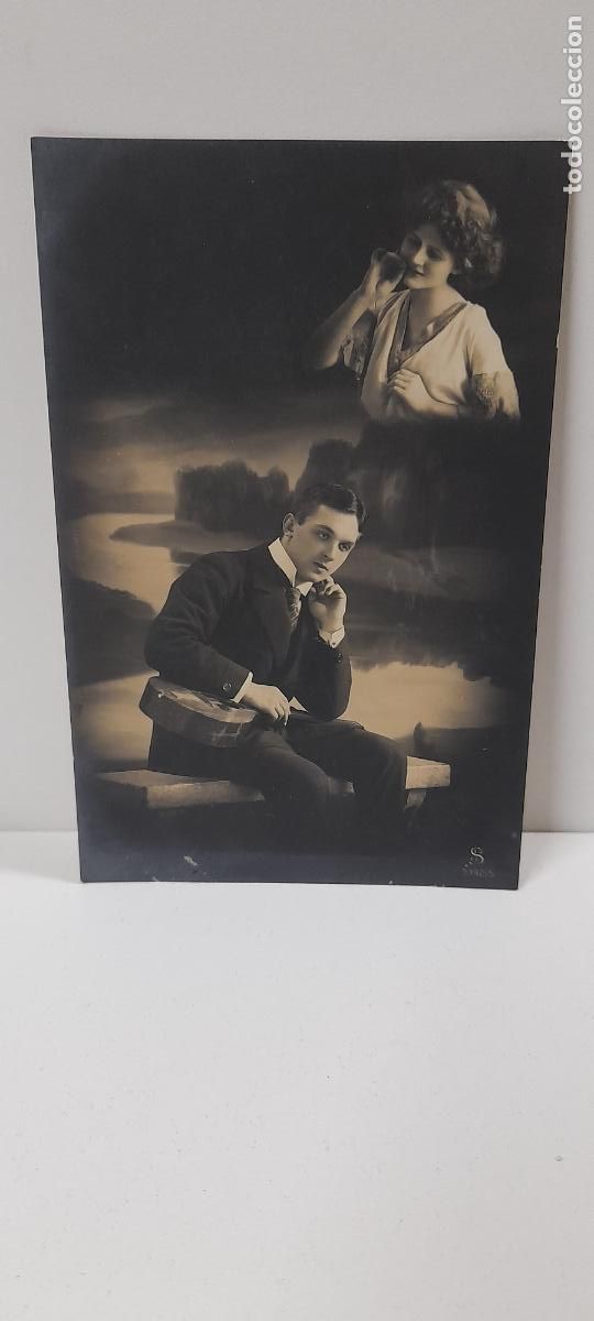 Postkarten: ANTIGUA POSTAL DE UNA PAREJA DE ENAMORADOS . ESCRITA Y FECHADA 1913