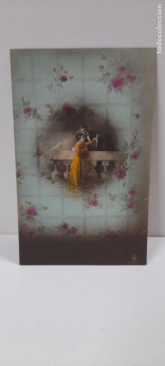 Postais: ANTIGUA POSTAL DE UNA PAREJA DE ENAMORADOS . ESCRITA Y FECHADA 1914