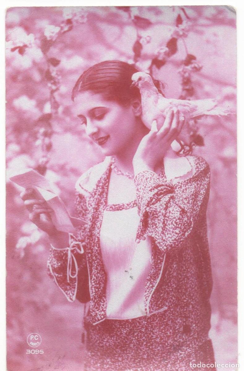 Postais: Postal de mujer principios del XX- enviada desde Daimiel-escrita-