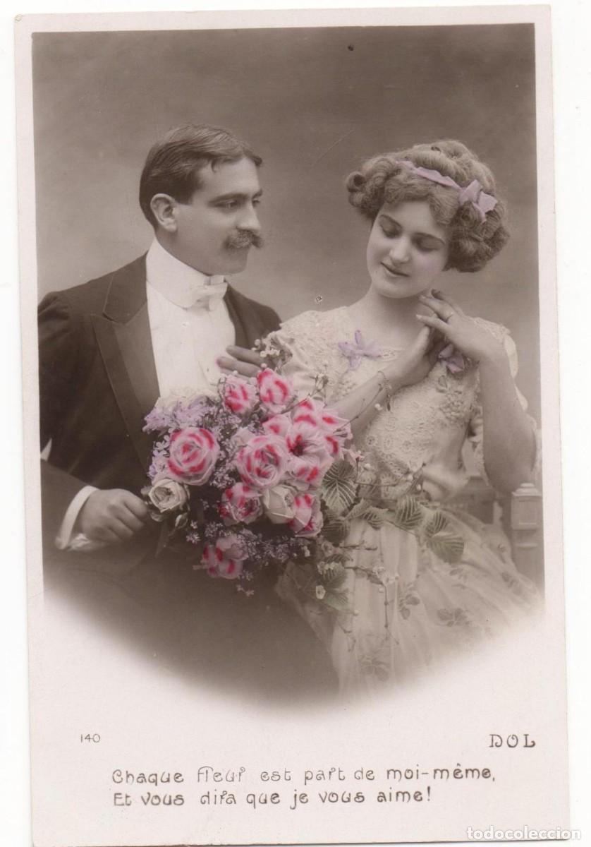 Postais: Postal francesa principios del XX- escrita-Rom&aacute;ntica-