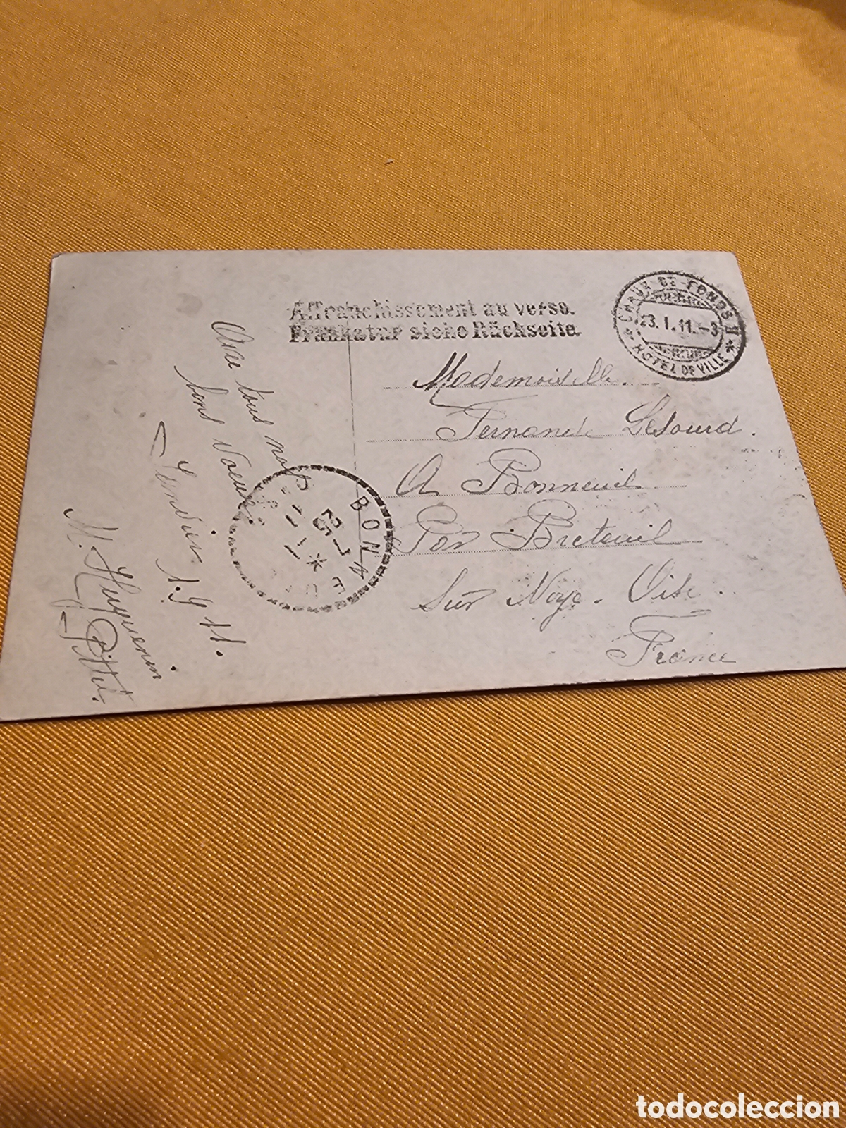 Postales: ANTIGUA POSTAL FRANCESA. CIRCULADA - Foto 2