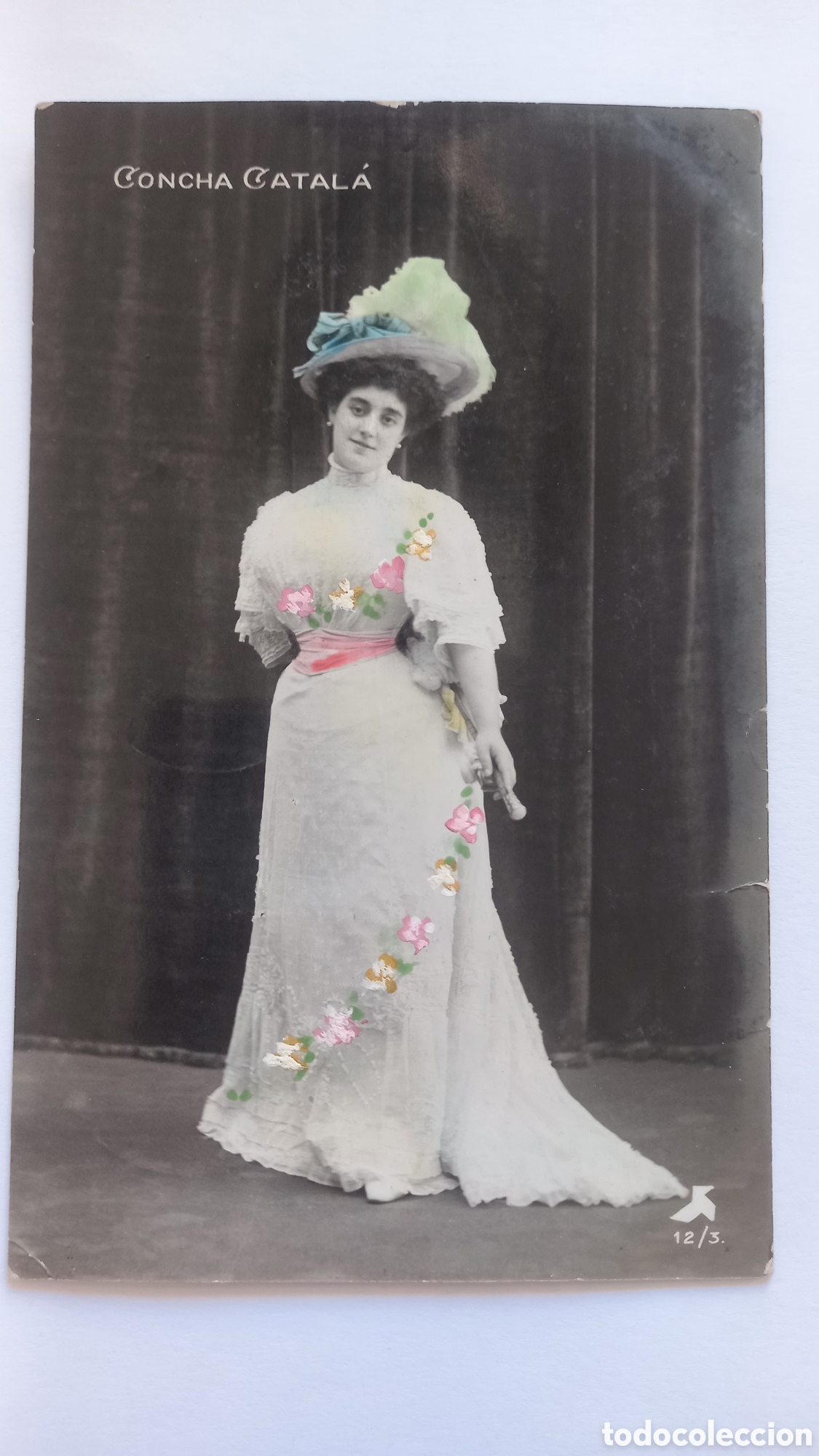 Postais: Postal cupletista o artista de variedades CONCHA CATAL&Aacute;