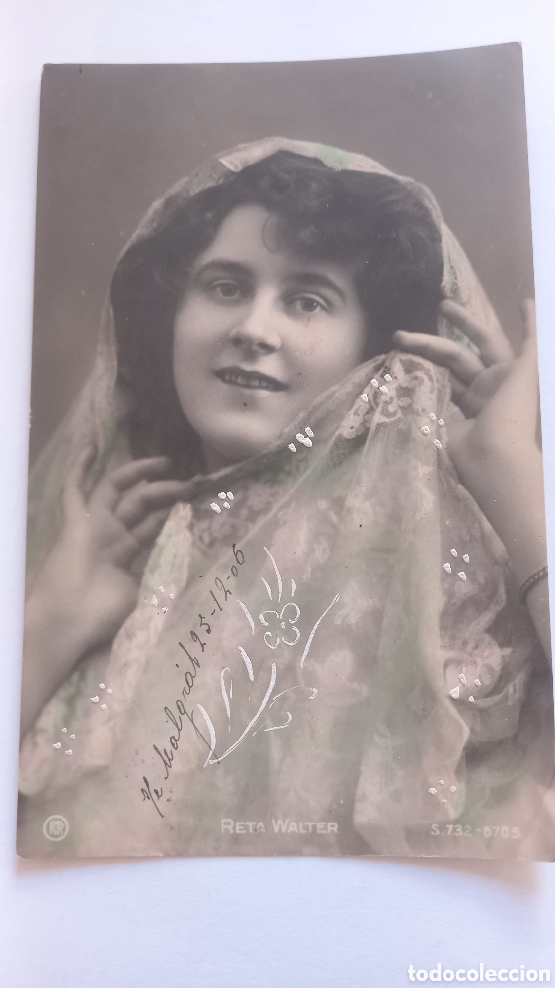 Postais: Postal cupletista o artista de variedades. RETA WALTER