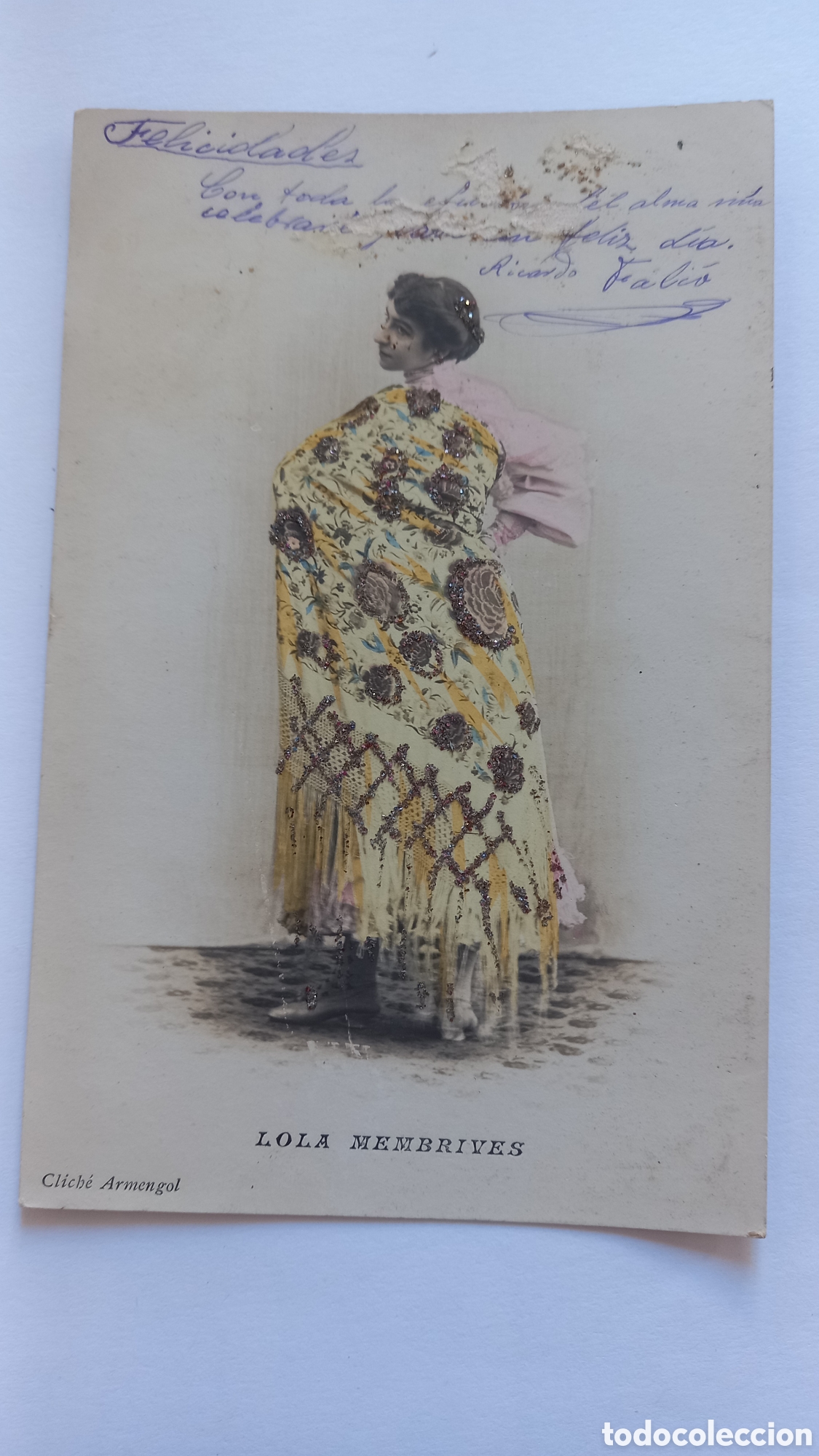 Postais: Postal cupletista o artista de variedades. LOLIA MEMBRIVES