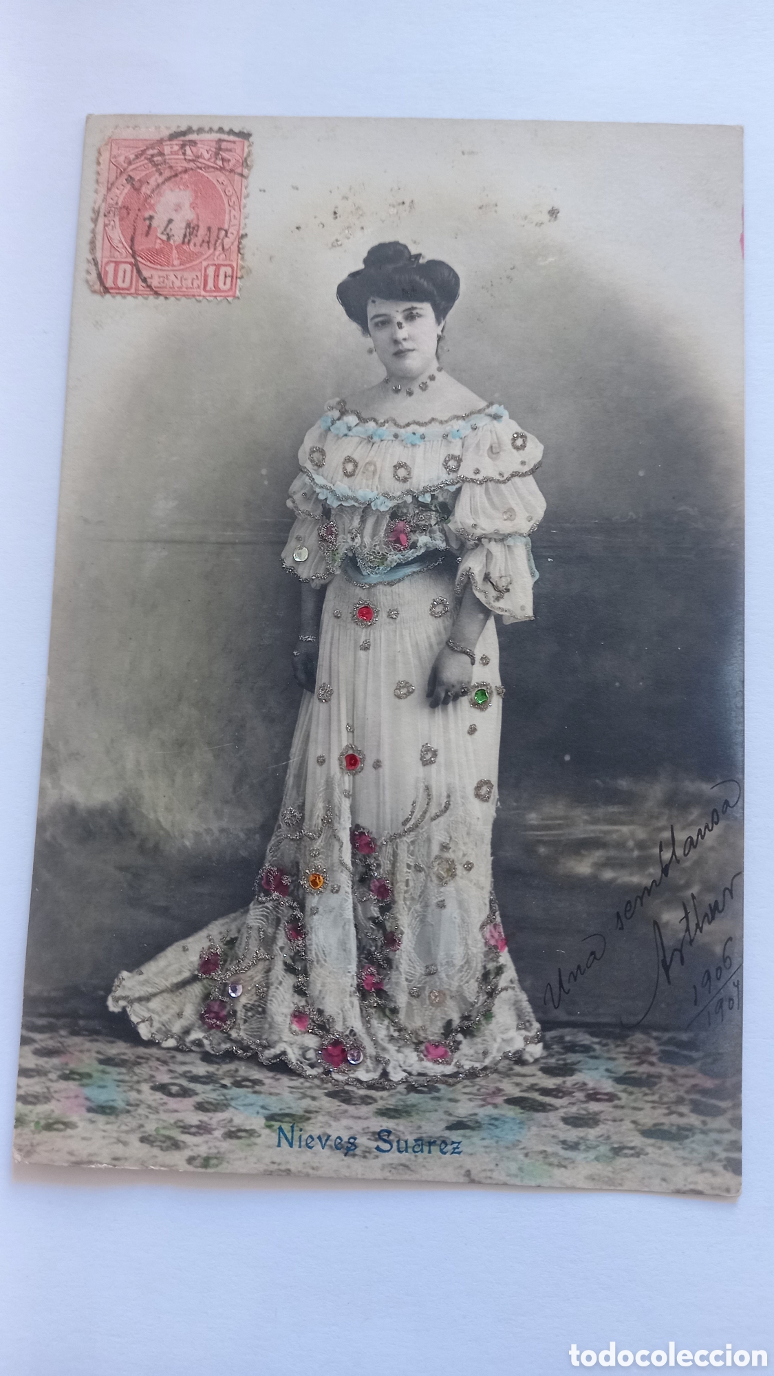 Postais: Postal cupletista o artista de variedades. NIEVES SUAREZ