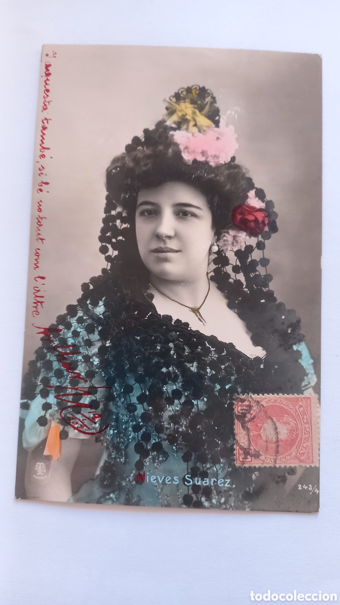 Postais: Postal cupletista o artista de variedades. NIEVES SUAREZ