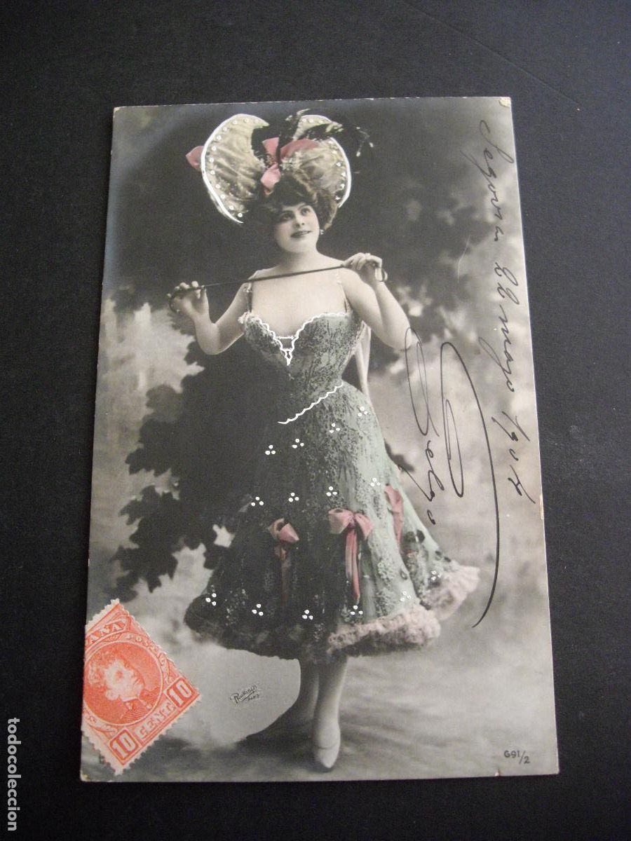 Postkarten: MUJER ELEGANTE POSTAL