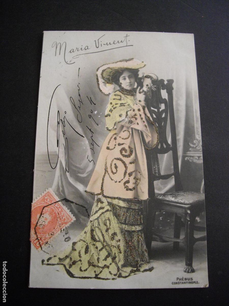 Postkarten: MUJER ELEGANTE POSTAL