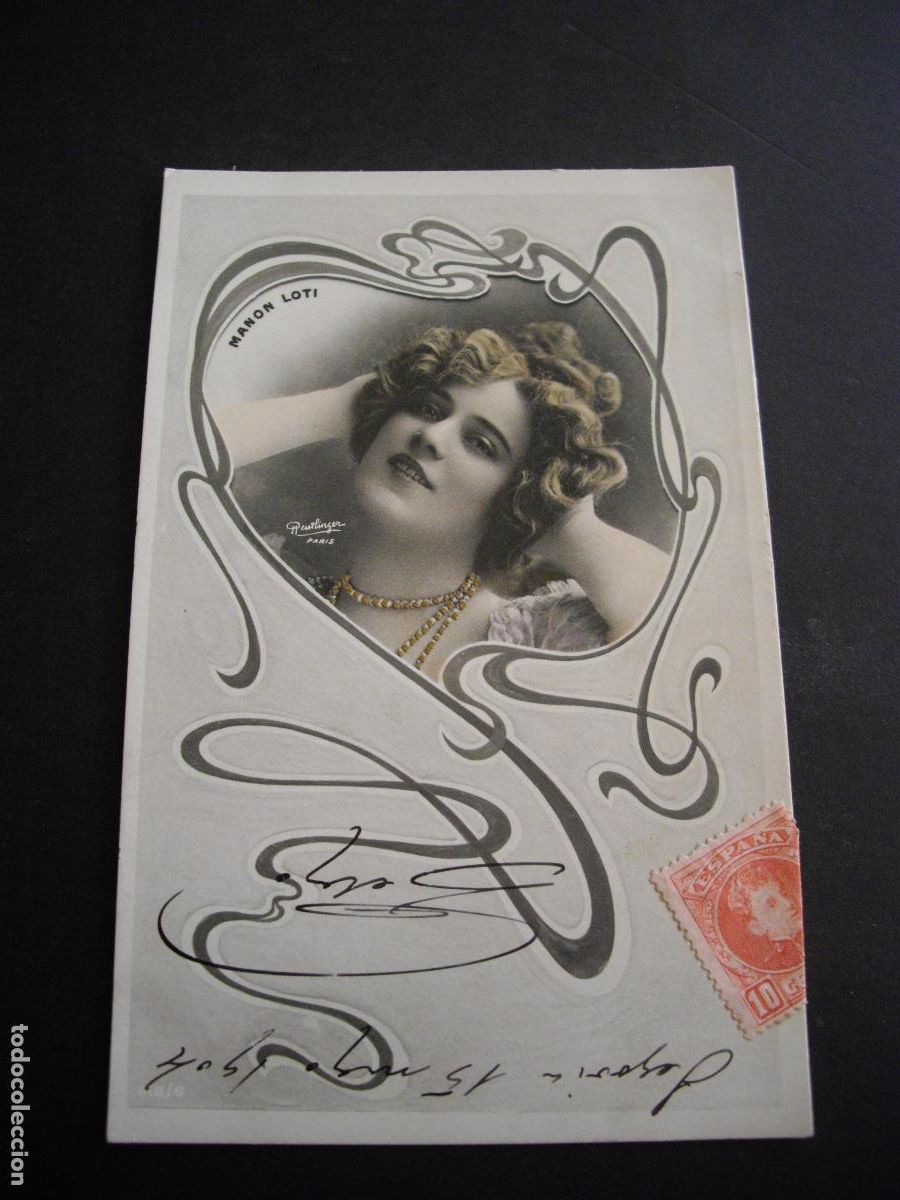 Postkarten: MUJER ELEGANTE POSTAL