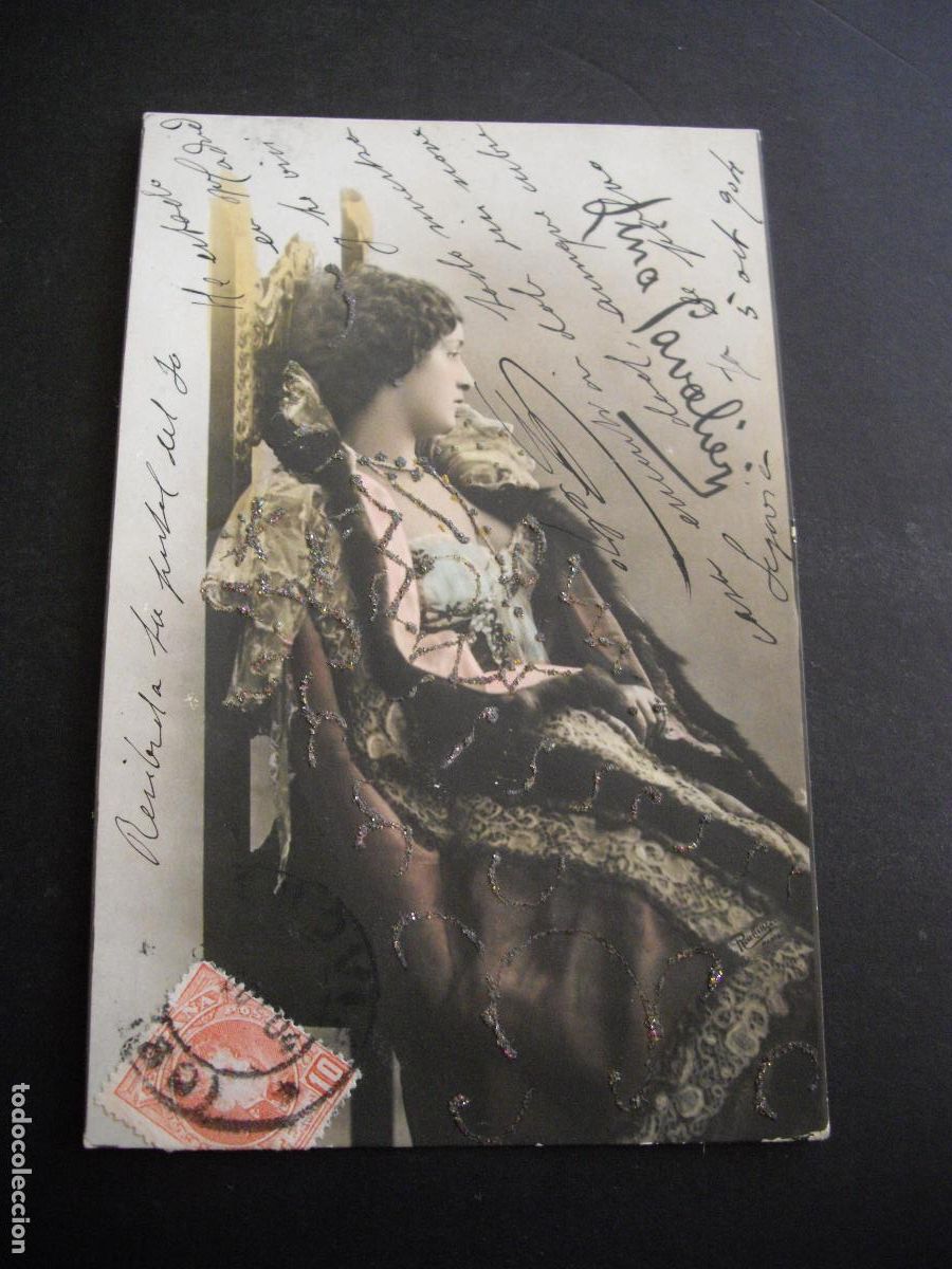 Postkarten: LINA CAVALIERI ARTISTA CUPLETISTA POSTAL