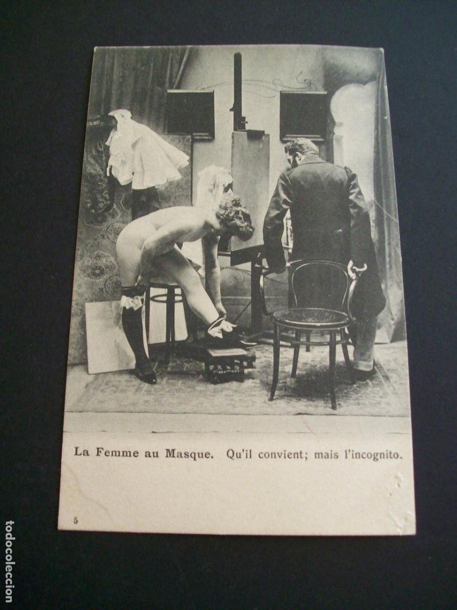 Cartoline: PINTOR RETRATANDO MUJER DESNUDA POSTAL EROTICA EROTISMO