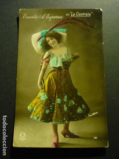 Postais: EMERITA A. ESPARZA ARTISTA CUPLETISTA POSTAL