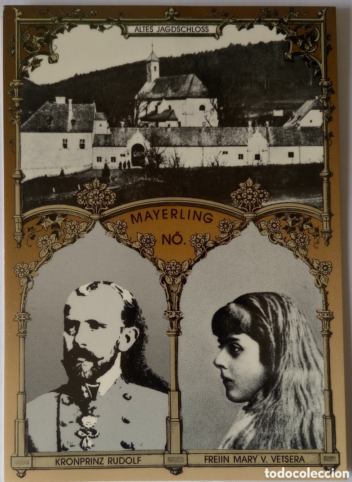 Postais: Postal monarqu&iacute;a Austria Kronprinz Frein Mary C.Vetsera