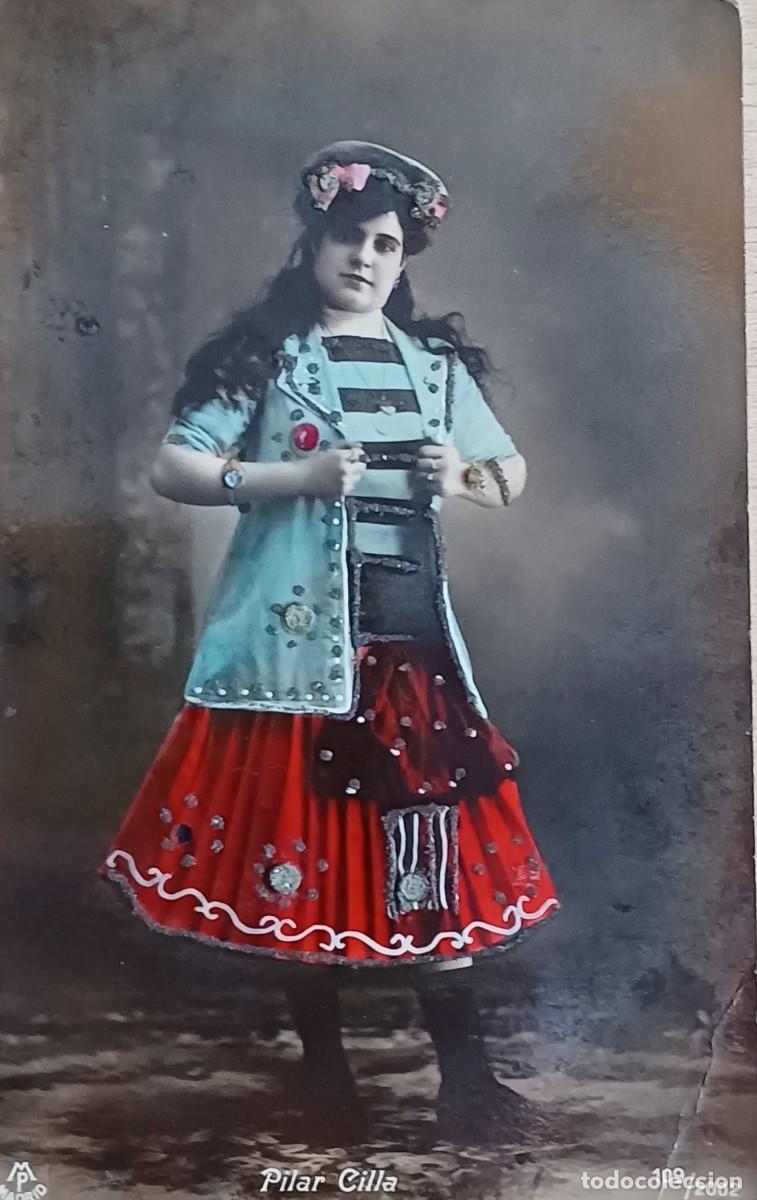 Postales: Pilar Cilla. Postal coloreada. - Foto 1