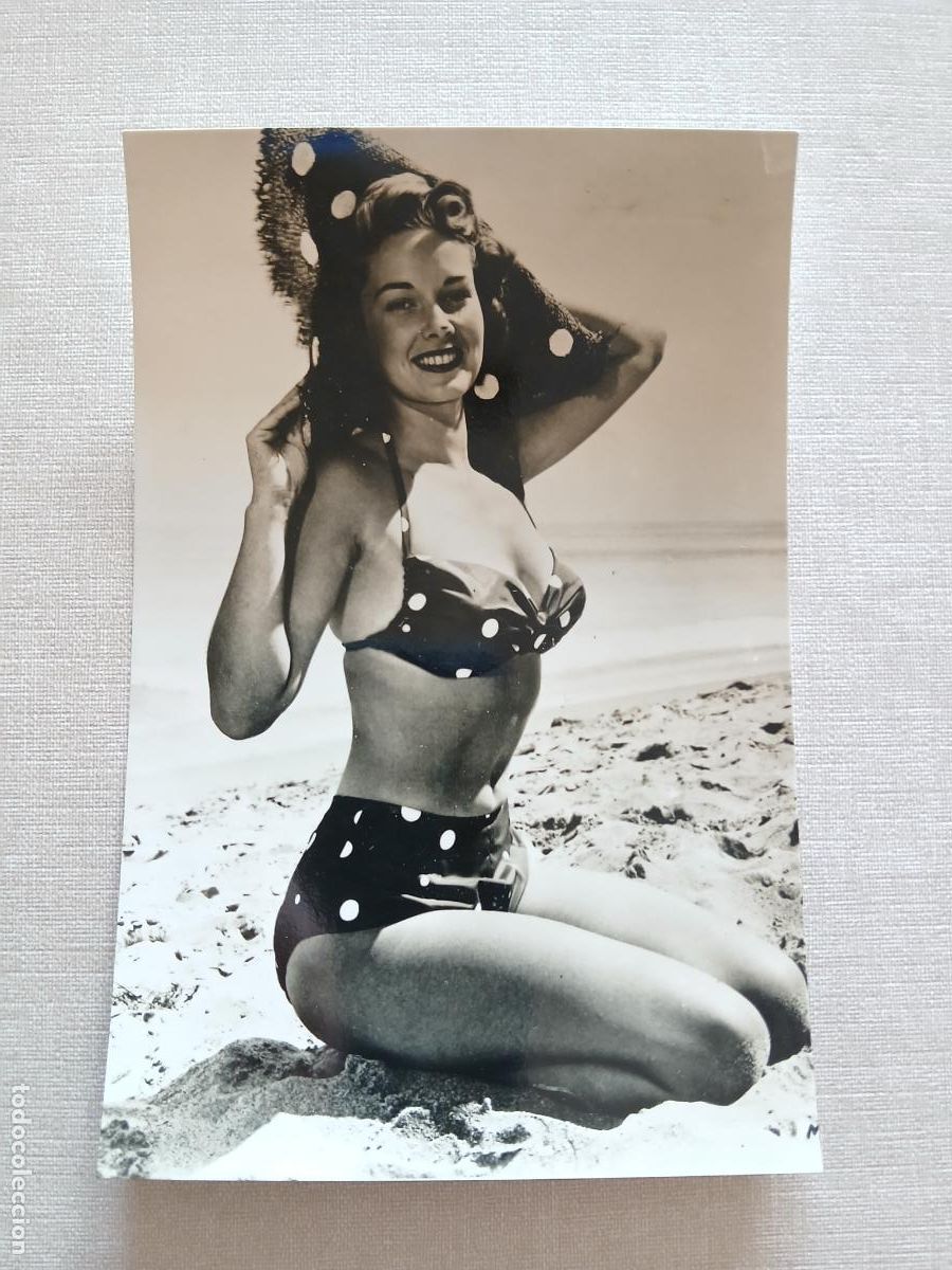 Postais: POSTAL MODELO MUJER ACTRIZ PIN UP SEXY A&Ntilde;OS 60 REVERSO LISO