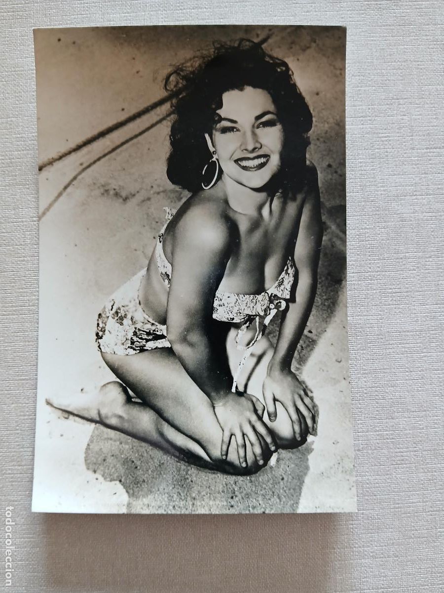 Postais: POSTAL MODELO MUJER ACTRIZ PIN UP MARA CORDAY SEXY A&Ntilde;OS 60 REVERSO LISO