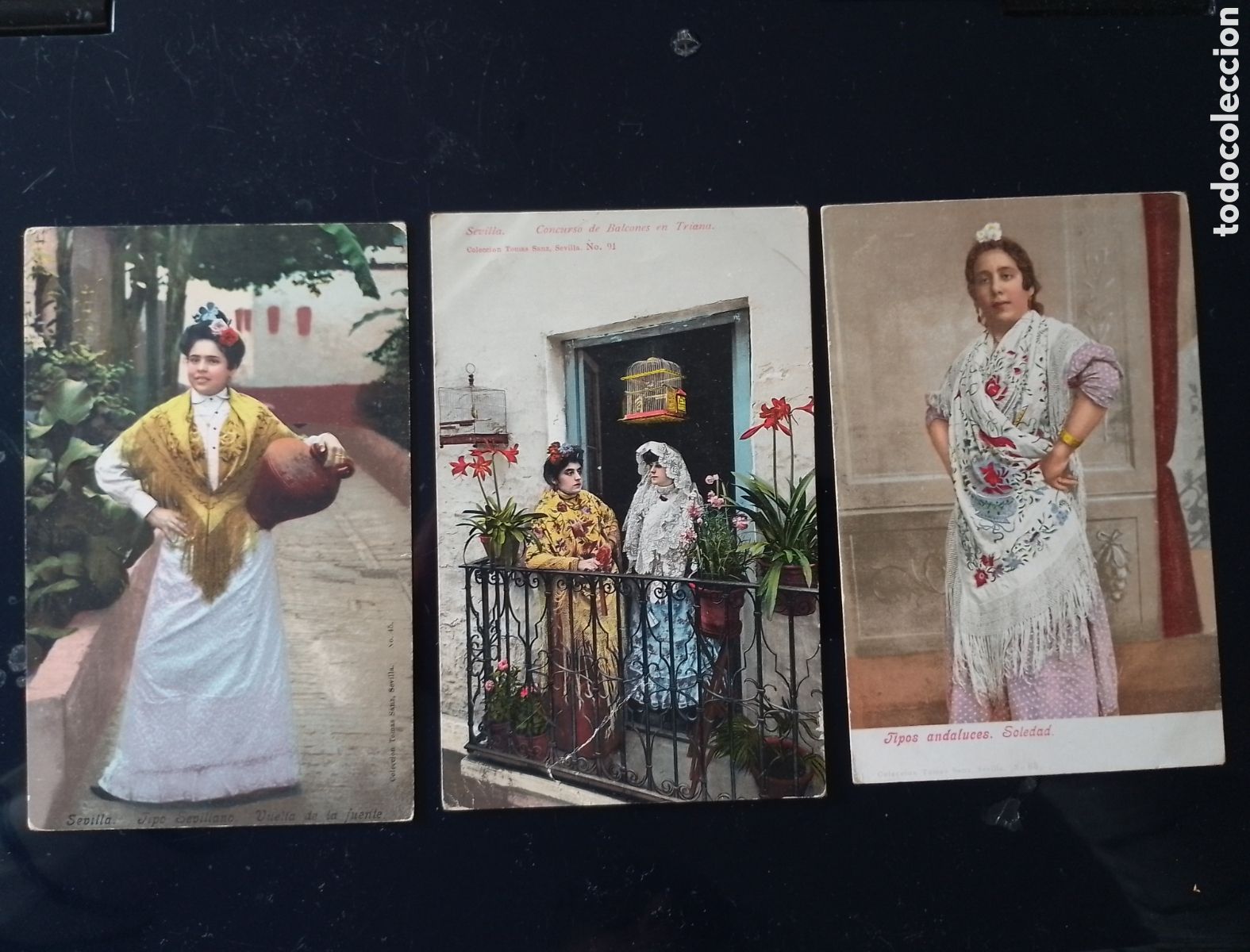 Postais: 3 Postales publicitarias. Escenas de Sevilla. Purger & Co.