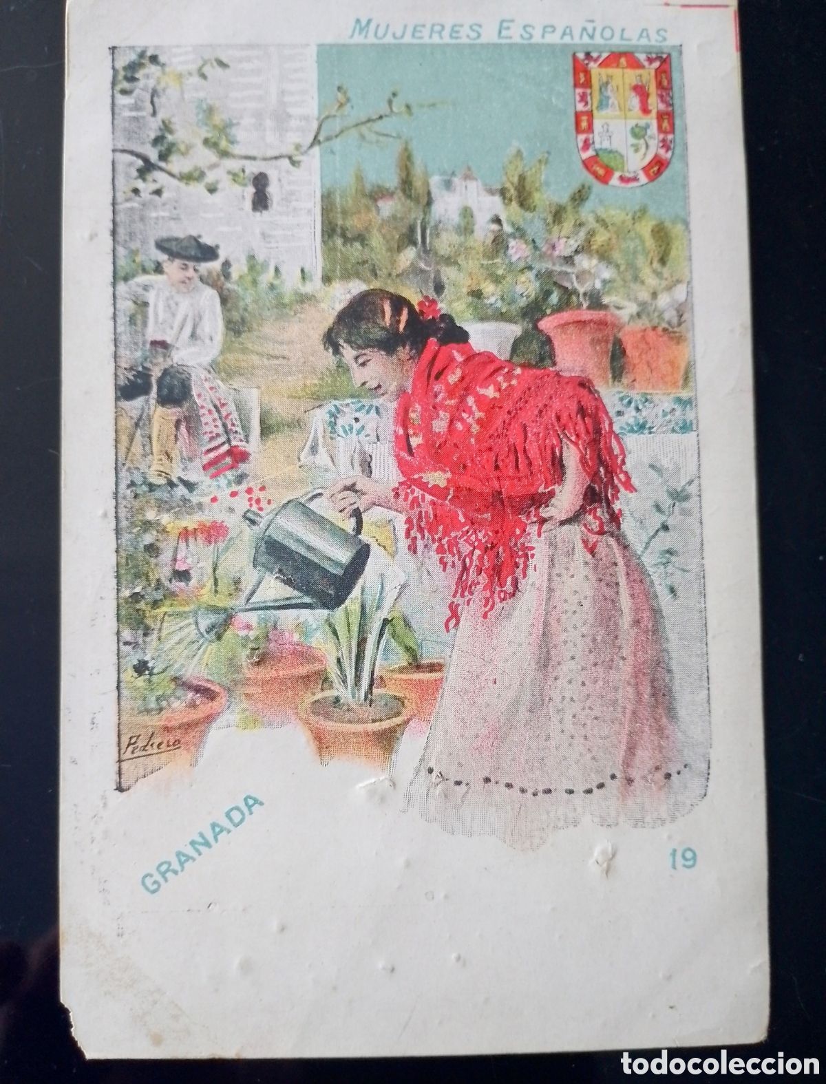 Postales: Postal Mujeres espa&ntilde;olas. Granada. - Foto 1