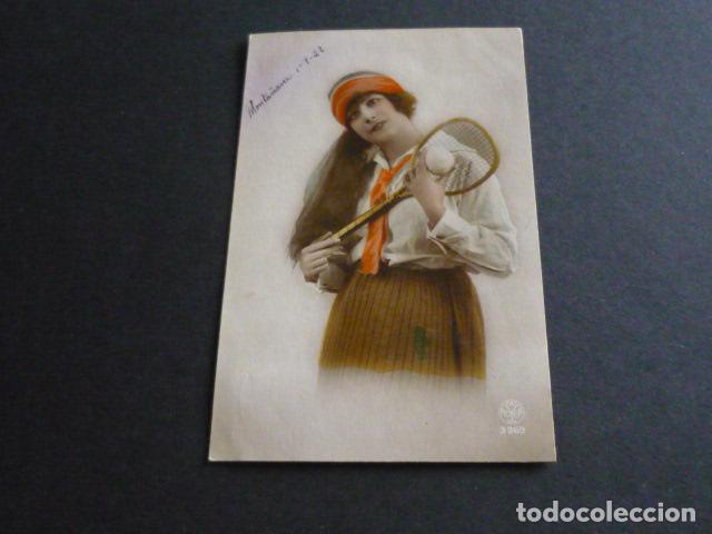 Postales: MUJER TENISTA POSTAL - Foto 1