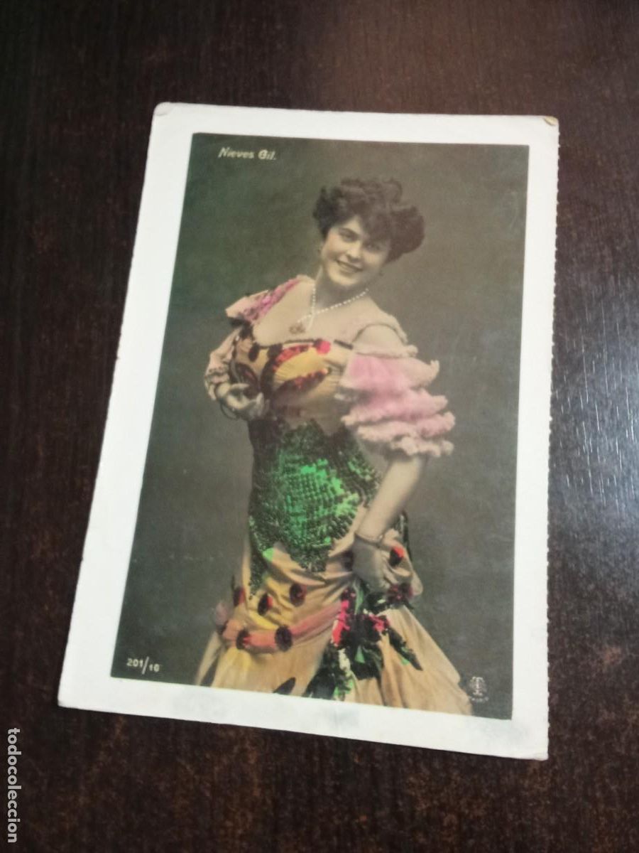 Postales: Nieves Gil.Postal de una cupletista. - Foto 1