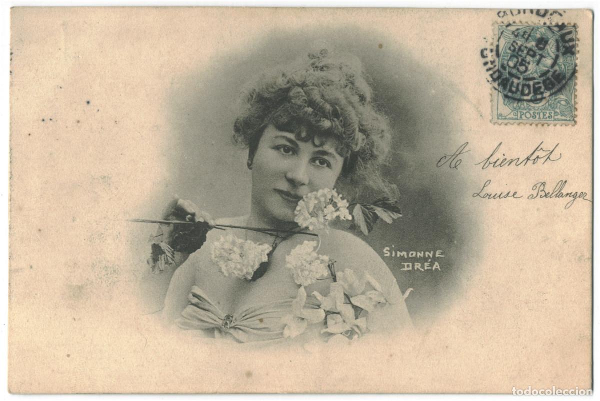 Postales: Postal actriz DR&Eacute;A, Simone_Sin datos (1905) - Foto 1