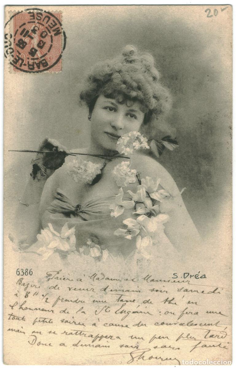 Postales: Postal actriz DR&Eacute;A, Simone_Sin datos. 6386 (1903) - Foto 1