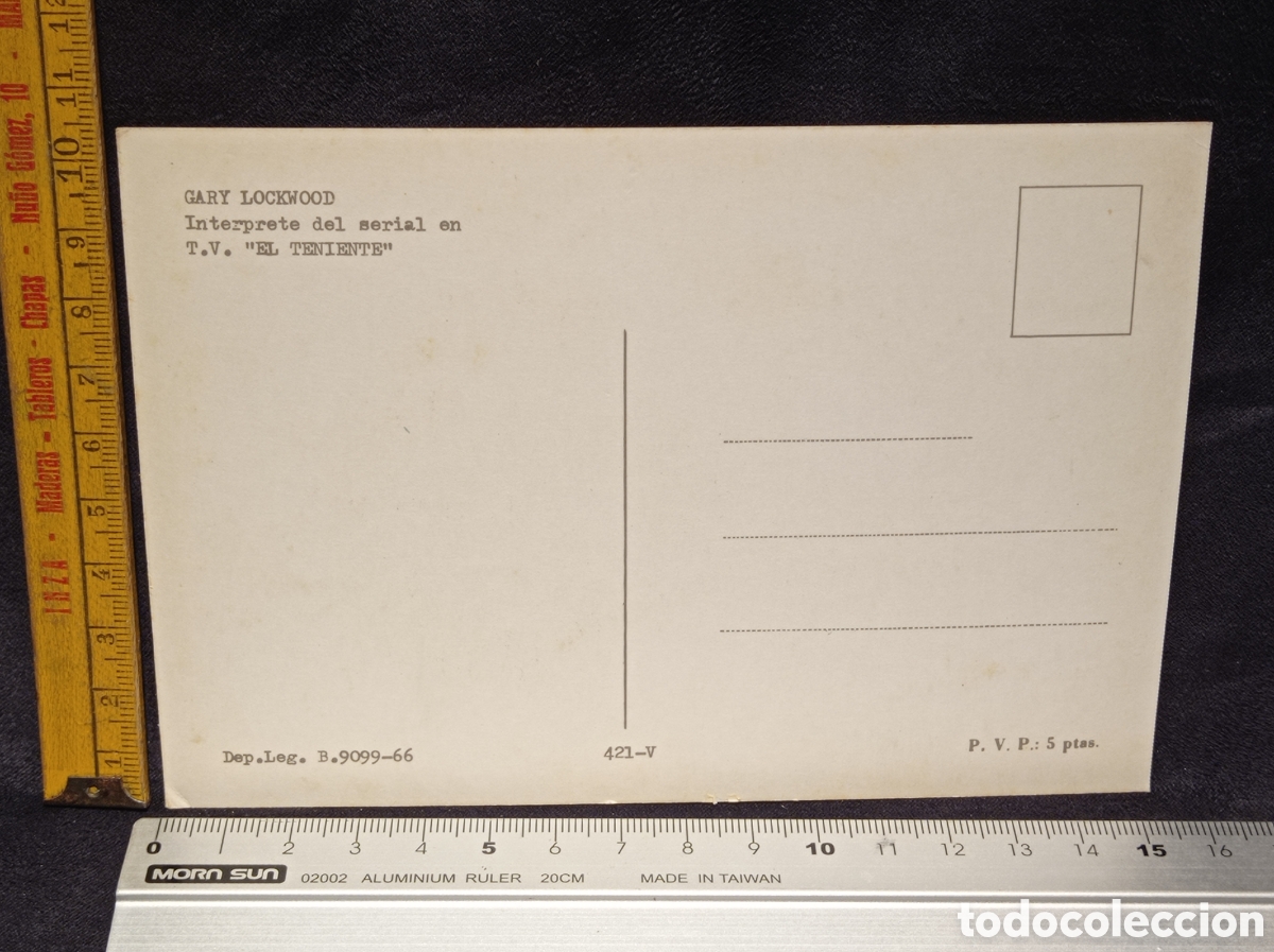 Postales: ANTIGUA POSTAL GARY LOCKWOOD 1966. SIN CIRCULAR - Foto 2