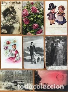 Postales: LOTE DE 8 POSTALES ROM&Aacute;NTICAS - Foto 1