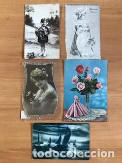 Postales: LOTE DE 5 POSTALES ROM&Aacute;NTICAS - Foto 1