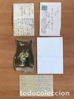 Postales: LOTE DE 5 POSTALES ROM&Aacute;NTICAS - Foto 2