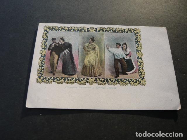 Postcards: PAQUITA FERNANI Y EMILIO DUVAL ACTORES POSTAL