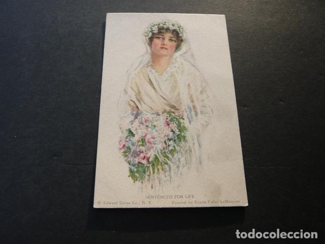 Postales: MUJER ELEGANTE POSTAL ILUSTRADA - Foto 1