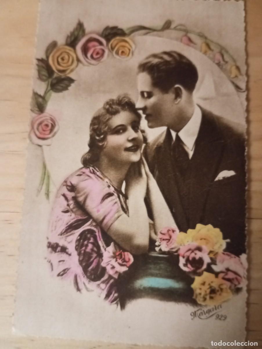 Postales: ANTIGUA POSTAL COLOREADA, PAREJA,, SIN CIRCULAR - Foto 1