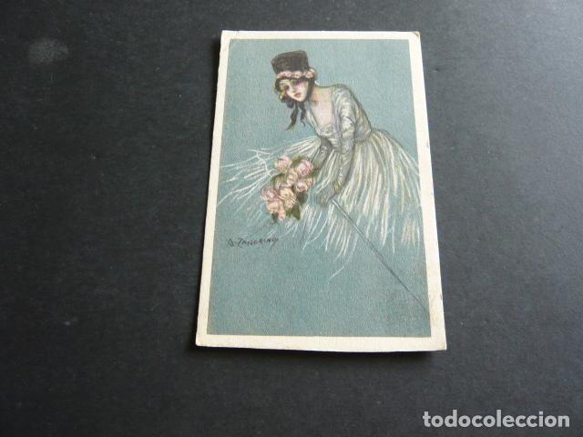 Postales: MUJER ELEGANTE POSTAL ILUSTRADOR ART DECO - Foto 1