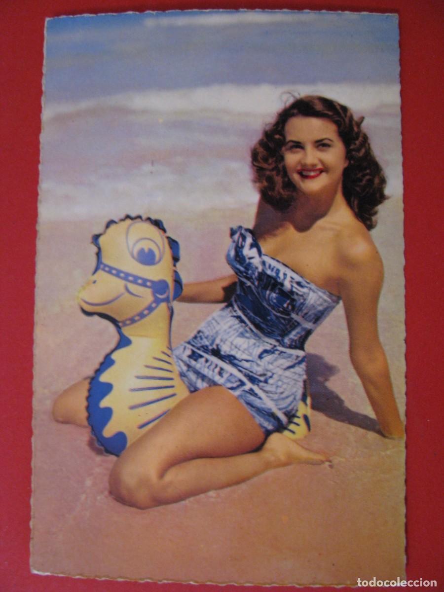 Postais: POSTAL DE ED. R. HAMEL. FRANCIA. MUJER EN BA&Ntilde;ADOR.