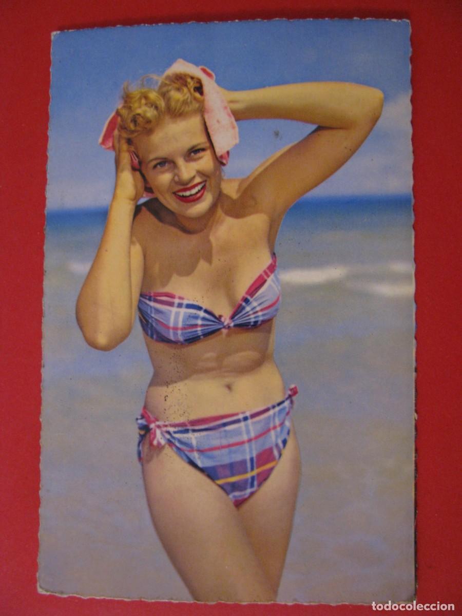 Postais: POSTAL DE ED. R. HAMEL. FRANCIA. MUJER EN BA&Ntilde;ADOR.
