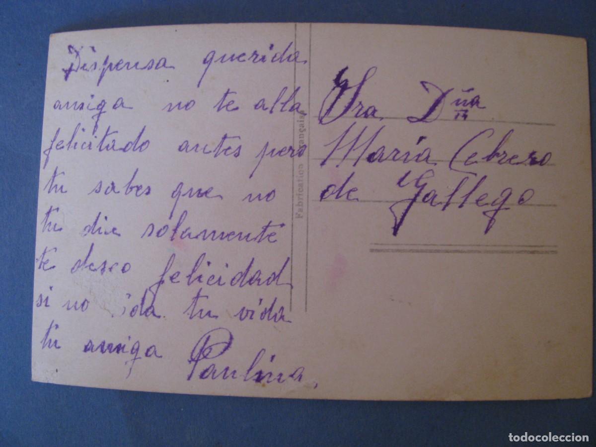 Postales: ANTIGUA POSTAL. MUJER. 1024. ESCRITA - Foto 2