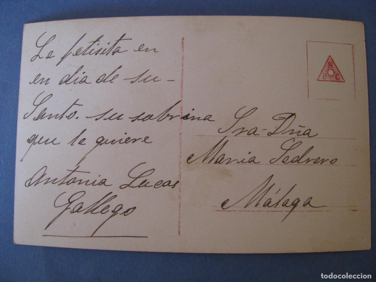 Postales: ANTIGUA POSTAL. MUJER. 6035/3. ESCRITA - Foto 2