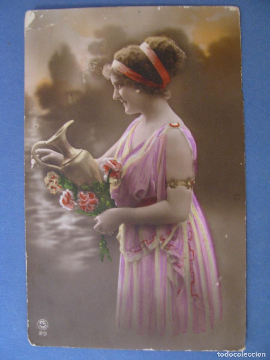 Postales: ANTIGUA POSTAL. MUJER. PC 20. PARIS. ESCRITA - Foto 1